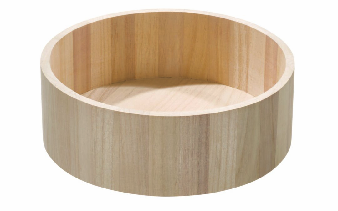 iDesign Drehteller Lazy Susan Eco Wood, 27 cm