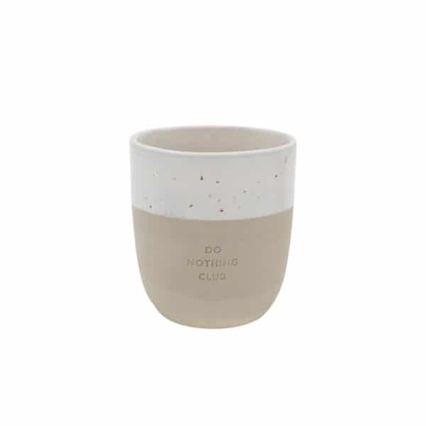 Eulenschnitt Steingut Becher Do Nothing Club